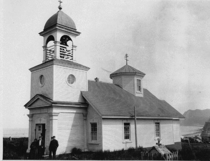 Церковь Вознесения Господня, Карлук (Аляска, США). архивная фотография, Фото с сайта www.kodiak.org