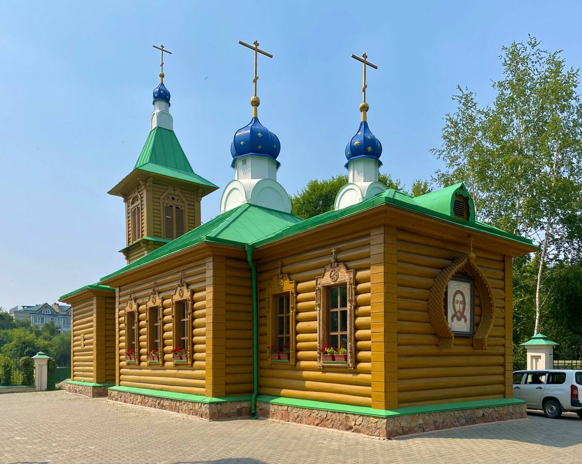 Церковь Николая Чудотворца (новая), Благовещенск (Благовещенск, город, Амурская область). фасады, Вид с юго-востока