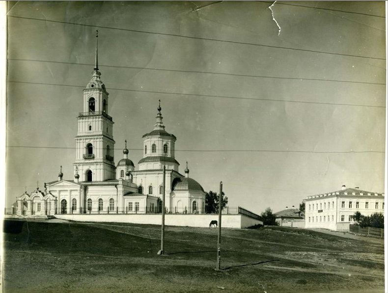 Церковь Успения Пресвятой Богородицы, Касли (Каслинский район, Челябинская область). архивная фотография, Фото начала ХХ века из фондов Пермского краеведческого музея