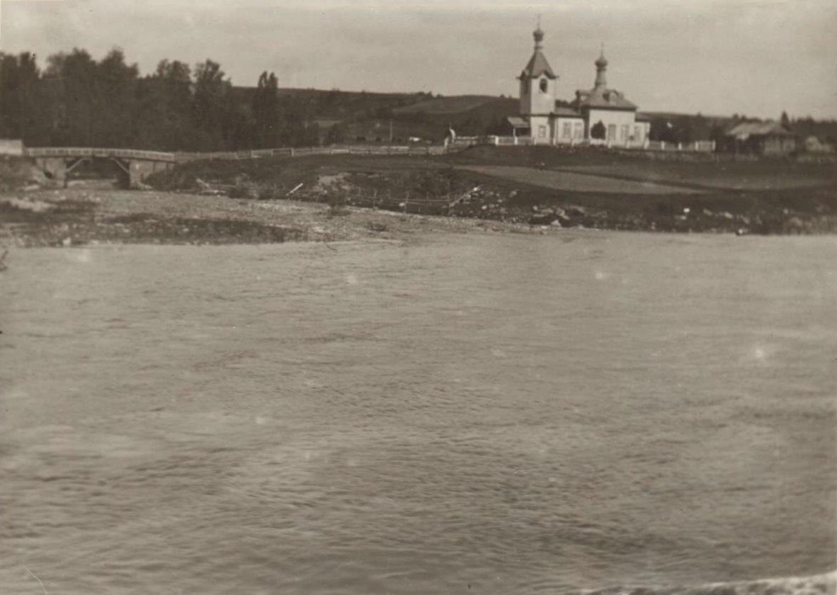 Церковь Зосимы и Савватия Соловецких, Усланка (Подпорожский район, Ленинградская область). архивная фотография, Фото начала ХХ века из фондов Подпорожского краеведческого музея
