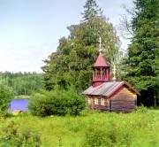 Часовня Алексия, человека Божия, С. М. Прокудин-Горский. 1916 год. реставр. Ходаковские Константин и Владимир с сайта http://prokudin-gorskiy.ru/recovery.php?RecoveryID=444<br>, Викшица, Кондопожский район, Республика Карелия