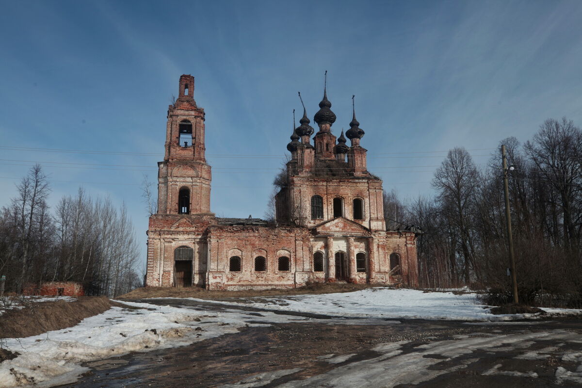 Церковь Вознесения Господня, Углево (Галичский район, Костромская область). фасады
