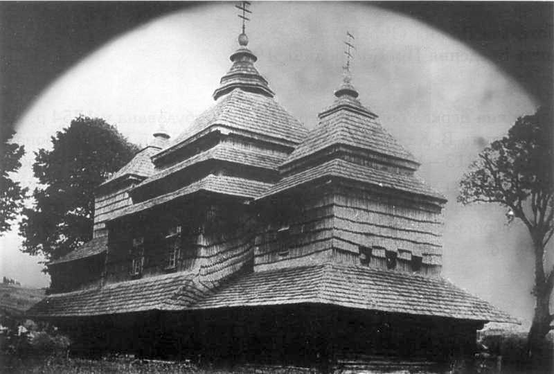 Церковь Сошествия Святого Духа, Борыня (Турковский район, Украина, Львовская область). архивная фотография, Фотография А. Лушпинского 1911 г. из сборника Национального Музея во Львове N9