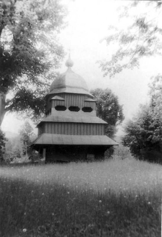 Борыня. Церковь Сошествия Святого Духа. архивная фотография, Фото колокольни. Фотограф М.И. Жарких. Негатека, N623-29