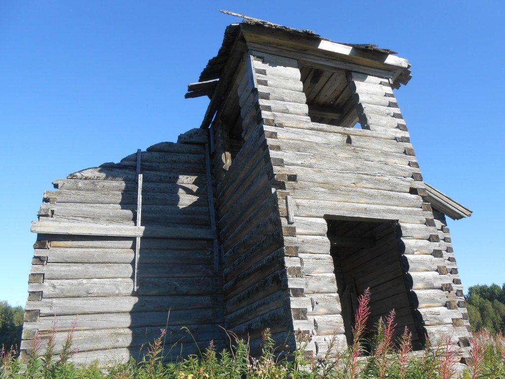 Церковь Николая Чудотворца, Кривой пояс (Онежский район, Архангельская область). фасады, Вид с северо-запада