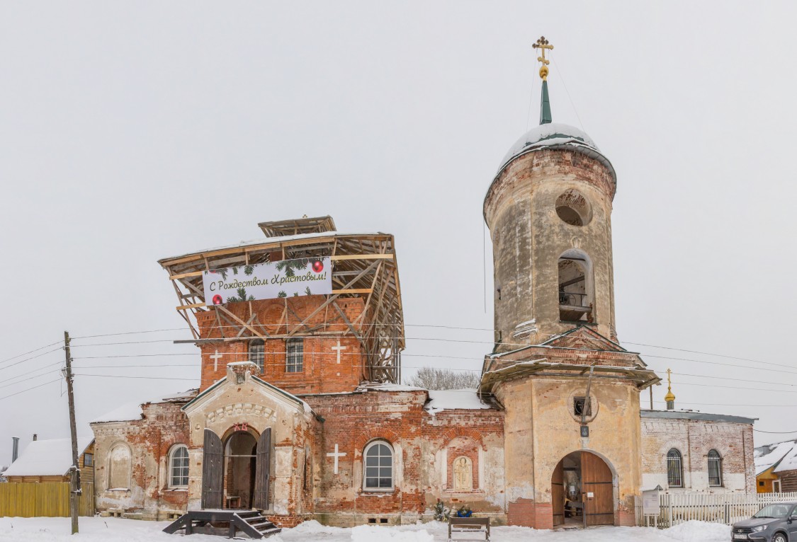 Николо-Столпенская пустынь, Белый Омут (Вышневолоцкий район и г. Вышний Волочёк, Тверская область). фасады, Вид с юга