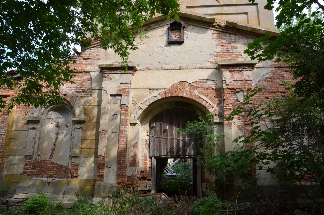 Церковь Казанской иконы Божией Матери, Пеньшино (Верховский район, Орловская область). архитектурные детали, Фрагмент западного фасада