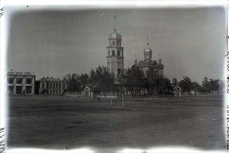 Собор Рождества Христова (старый), Челябинск (Челябинск, город, Челябинская область). архивная фотография, Старинное фото из фондов Государственного исторического музея Южного Урала. Автор Иван Гаврилович Горохов