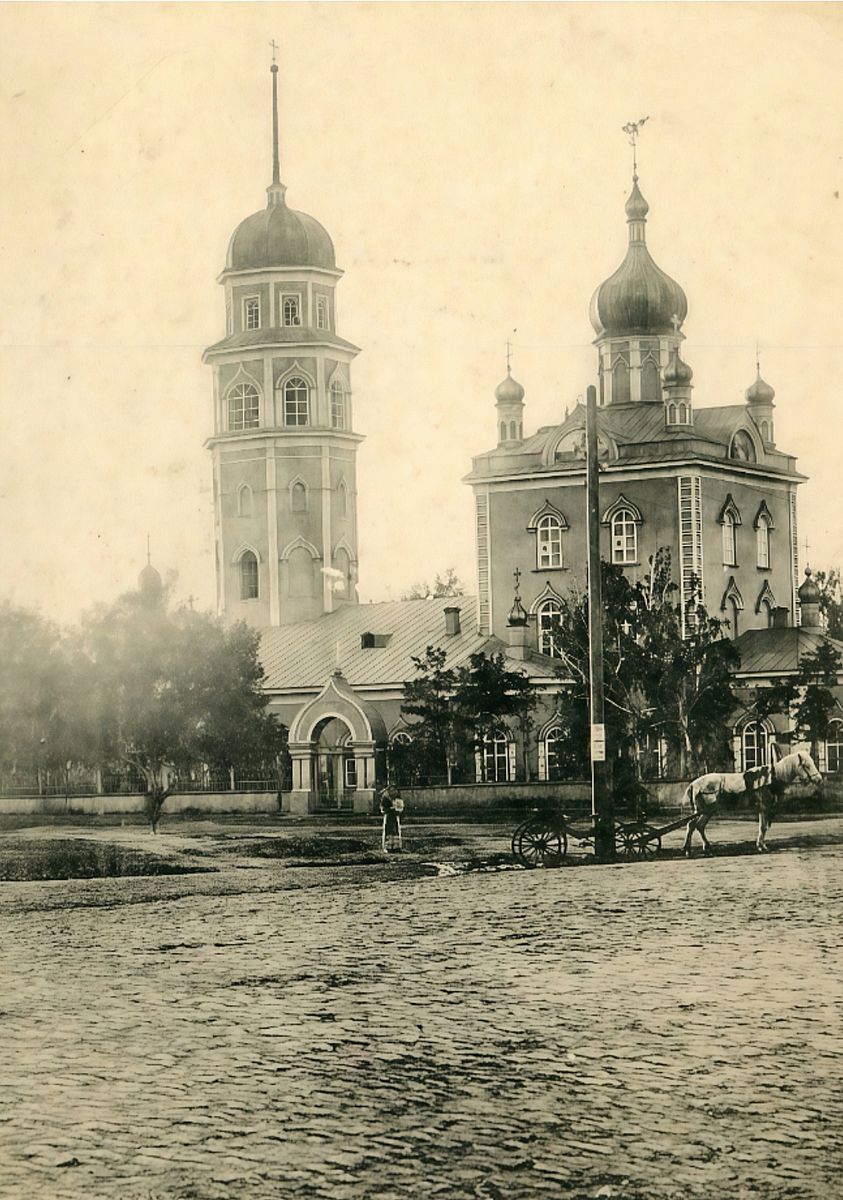 Собор Рождества Христова (старый), Челябинск (Челябинск, город, Челябинская область). архивная фотография, Христорождественский собор. Дореволюционное фото (оригинал)