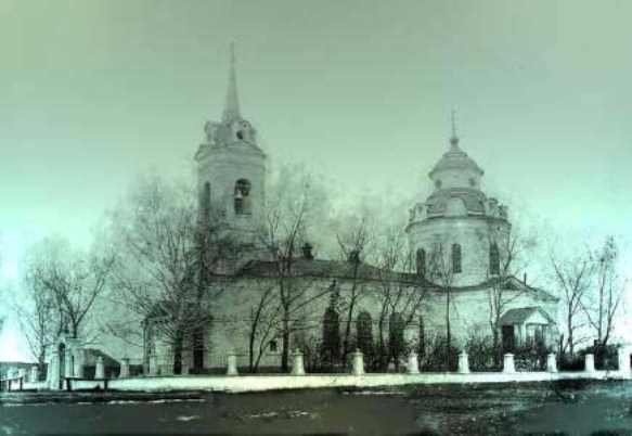 Мысовые Челны. Церковь Илии Пророка (старая). архивная фотография, Фотография времен Российской империи