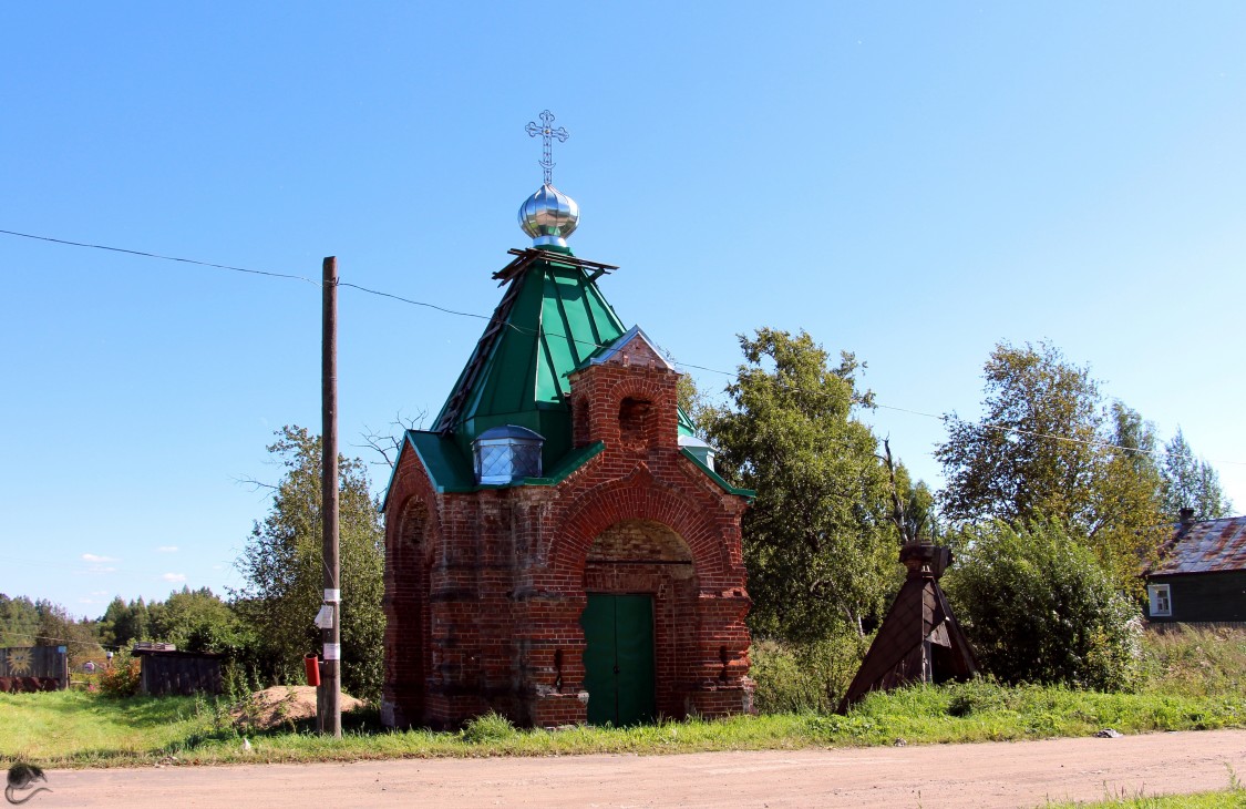 Часовня Димитрия и Игнатия Прилуцких, Оларево (Сокольский район, Вологодская область). фасады