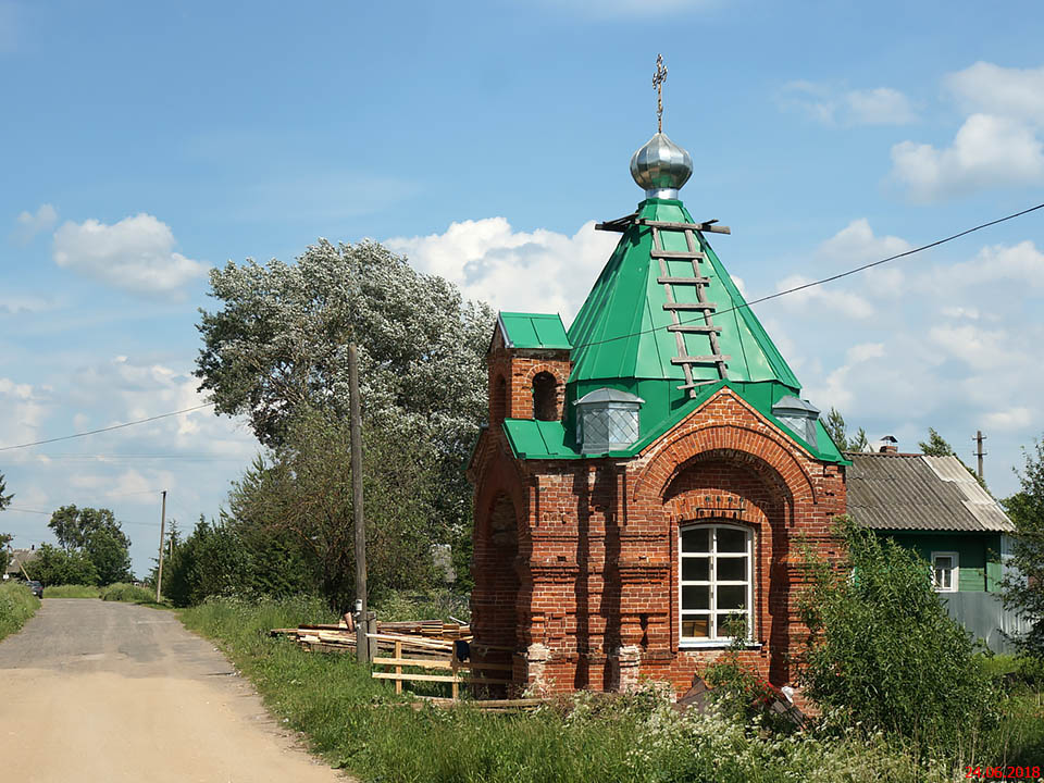 Часовня Димитрия и Игнатия Прилуцких, Оларево (Сокольский район, Вологодская область). фасады