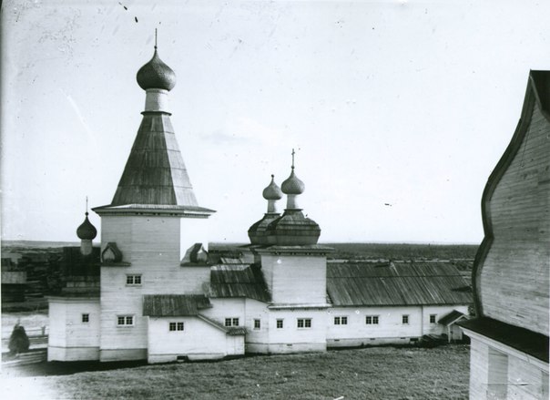 Посад (Турчасово). Церковь Благовещения Пресвятой Богородицы. архивная фотография, Вид на храм с колокольни погоста, с северной стороны. Фотография 1900-х годов. https://vk.com/wall-12288779?offset=6420&z=photo-12288779_331635218%2Falbum-12288779_00%2Frev