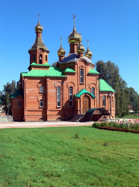 Кожевниково. Церковь Георгия Победоносца (новая). фасады, Общий вид храма