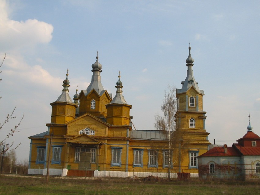 Верхний Шибряй. Церковь Николая Чудотворца. архивная фотография, Таким храм был до пожара.