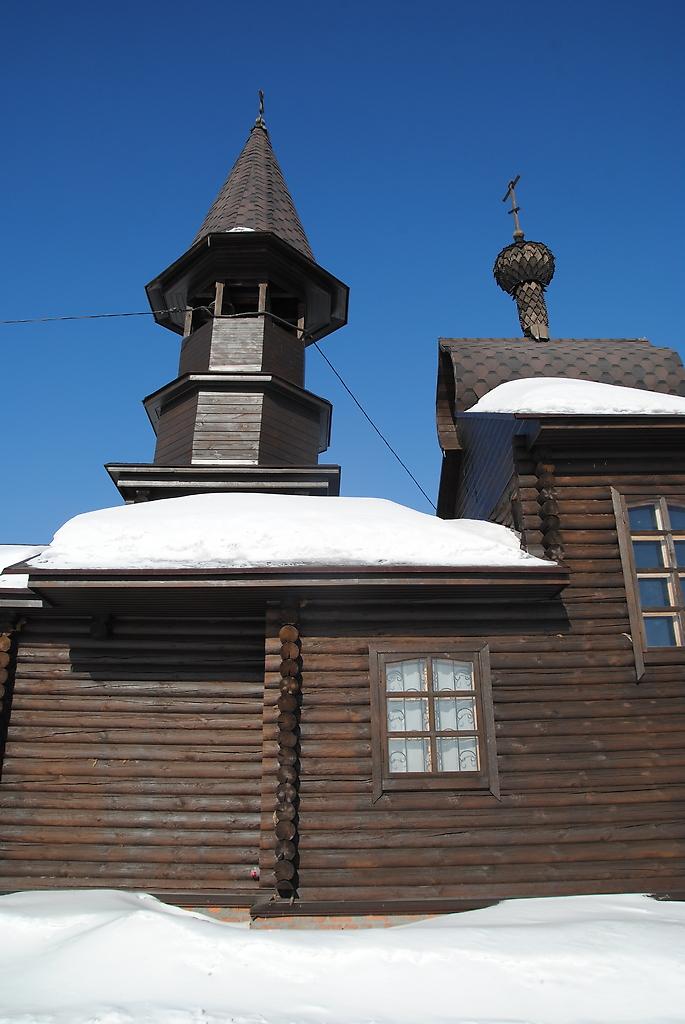 Южный фасад, архитектурные детали. Церковь Николая Чудотворца, Гусиный брод (Новосибирский район, Новосибирская область)