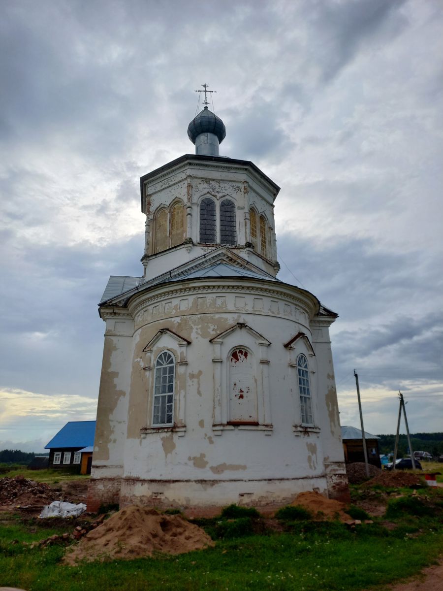 Дуниловская Богородицкая мужская пустынь. Церковь Николая Чудотворца, Дуниловский (Никольский район, Вологодская область). фасады