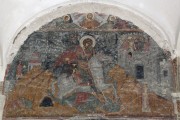 Георгиевский монастырь. Собор Георгия Победоносца, Фреска над входом<br>, Алаверди, Кахетия, Грузия