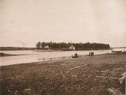 Церковь Успения Пресвятой Богородицы, Фотография, выполненная в нач. ХХ века (1909 г.?)<br>, Октября, остров (Успенский остров), Волховский район, Ленинградская область