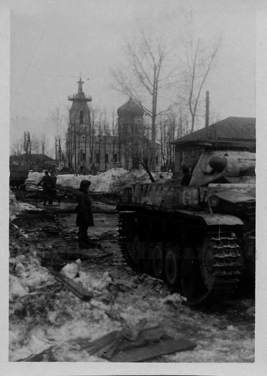 Церковь Воскресения Христова, Ельня (Ельнинский район, Смоленская область). архивная фотография, Фото 1942 г. с аукциона e-bay.de