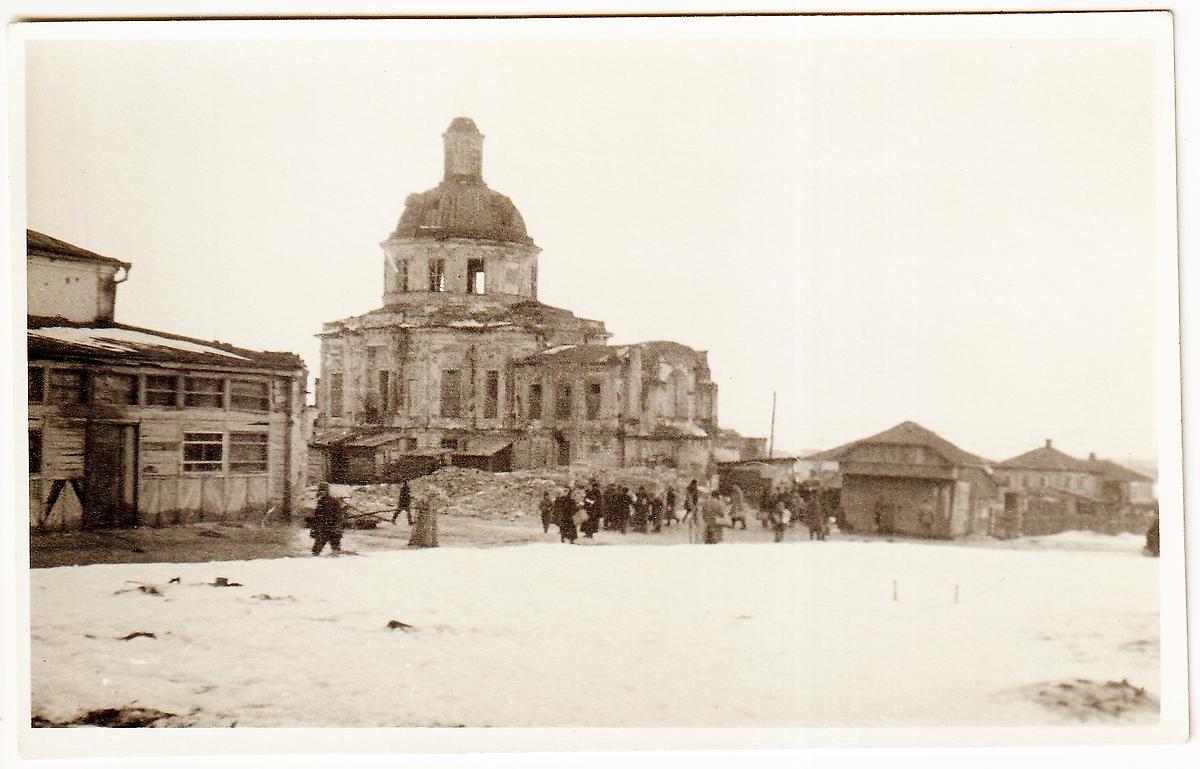 Фото 1941 г. с аукциона e-bay.de, архивная фотография. Собор Троицы Живоначальной, Острогожск (Острогожский район, Воронежская область)