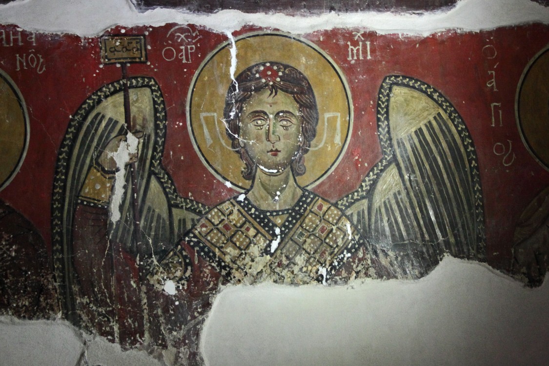 Часовня Пресвятой Богородицы из Мутуллы, Мутуллас (Никосия, Кипр). интерьер и убранство, Архангел Михаил. XIII в.