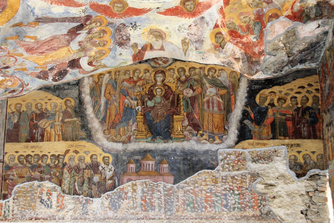 Мачка. Монастырь Панагия Сумела. интерьер и убранство, фрески южной стены