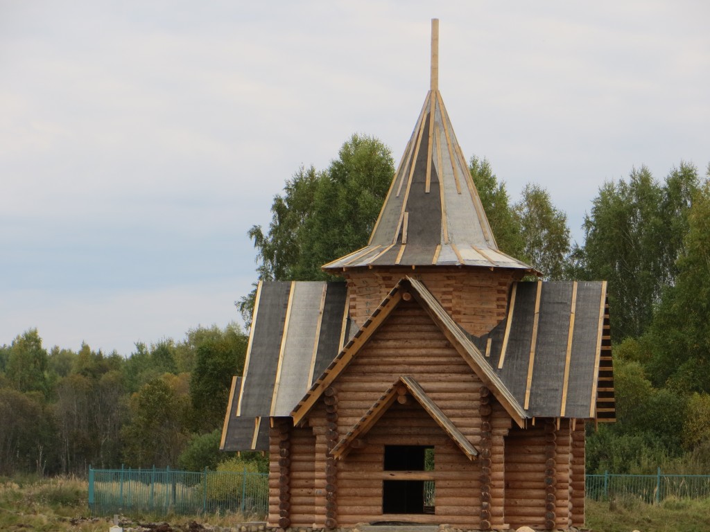 Неизвестная часовня (строящаяся), Попов луг (Переславский район и г. Переславль-Залесский, Ярославская область). документальные фотографии