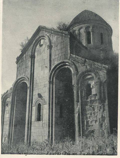 Собор Иоанна Предтечи, Чамлыямак (Эрзурум, Турция). архивная фотография, Фрагмент фасада в 1917 году