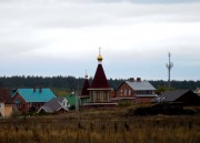 Церковь Петра и Февронии Муромских, Вид на Никольскую церковь с трассы<br>, Ягодное, Ставропольский район, Самарская область