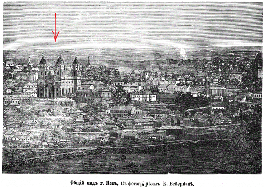 Собор Параскевы Пятницы, Яссы (Яссы, Румыния). графика, Рис. из журнала 