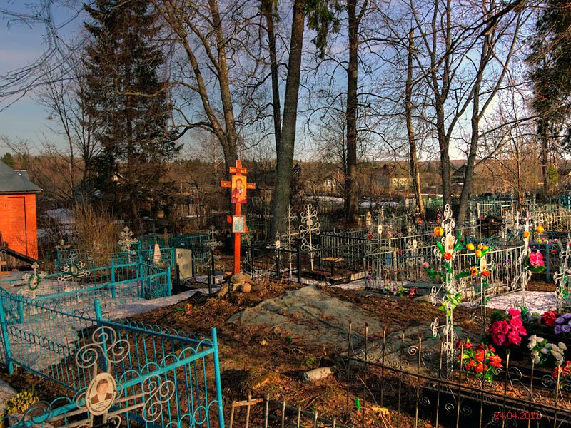 Церковь Николая Чудотворца, Короцко (Валдайский район, Новгородская область). общий вид в ландшафте