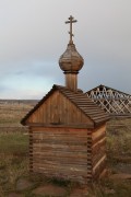 Часовня Симеона Верхотурского, На заднем плане видна открытая купель<br>, Медведево, Чебаркульский район и г. Чебаркуль, Челябинская область