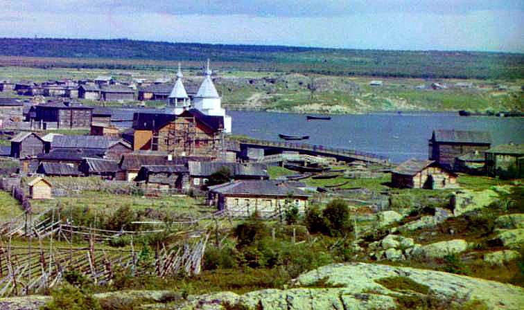 Кемь. Церковь Зосимы и Савватия Соловецких. архивная фотография, Фрагмент фотографии  С.М.Прокудина-Горского 