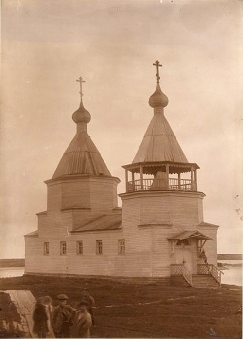 Кемь. Церковь Зосимы и Савватия Соловецких. архивная фотография, Фотография В.А.Плотникова, между 1902 и 1916. Государственный музейно-выставочный центр РОСФОТО, инв.№Ф 26202, Госкаталог 15564565 