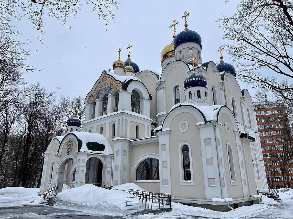 фасады. Церковь Николая Чудотворца в Бирюлёве, Бирюлёво Западное (Южный административный округ (ЮАО), г. Москва)