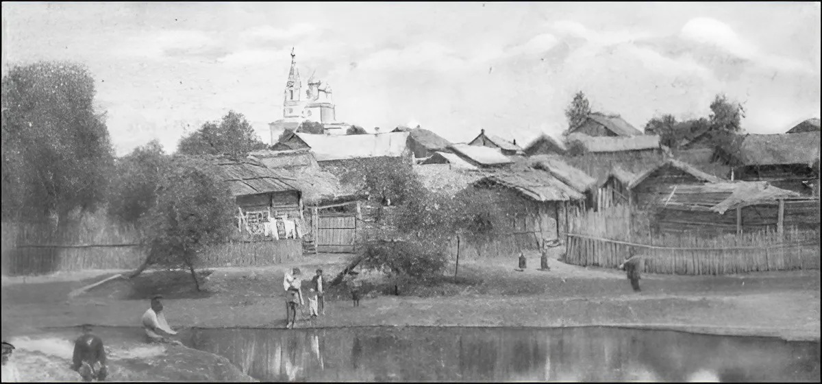 Церковь Николая Чудотворца в Заречье, Чаусы (Чаусский район, Беларусь, Могилёвская область). архивная фотография, Фотограф Н.Астанкович. Фото конца 19 века.