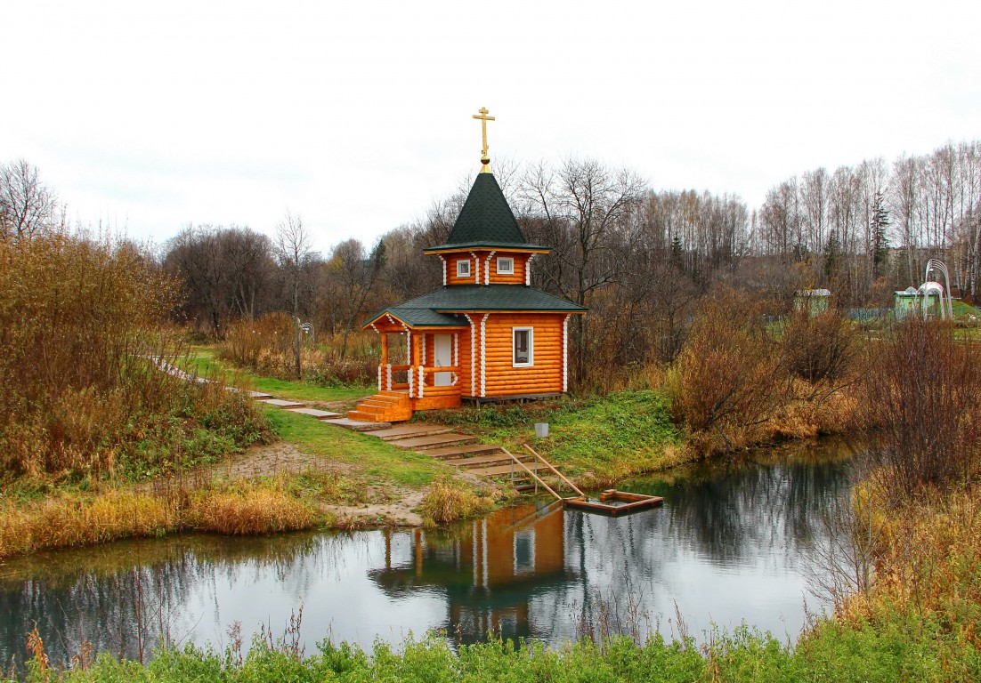 Нижнеивкино. Часовня Димитрия Солунского. общий вид в ландшафте