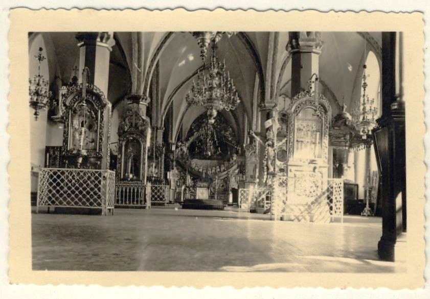 Интерьер собора. Фото 1941 г. с аукциона e-bay.de, архивная фотография. Собор Преображения Господня, Нарва (Ида-Вирумаа, Эстония)