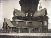 Церковь Вознесения Господня, Вид на храм с юго-запада. Фотография художника В.М. Владимирова, 1913-1915 гг. Из фондов Государственного музея архитектуры (Москва) <br>, Артюшинская (Конецгорье), Виноградовский район, Архангельская область