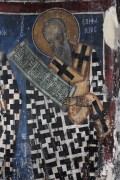 Церковь Михаила Архангела, Святитель Епифаний, епископ Кипрский. Фреска XII в.<br>, Като Лефкара, Ларнака, Кипр
