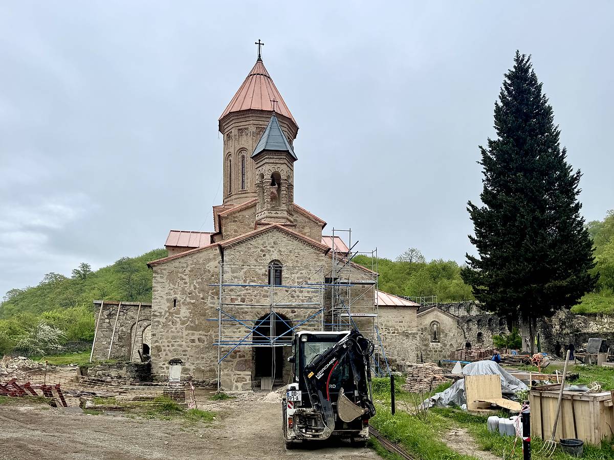 Реставрация, документальные фотографии. Икалтойский монастырь, Икалто (Кахетия, Грузия)