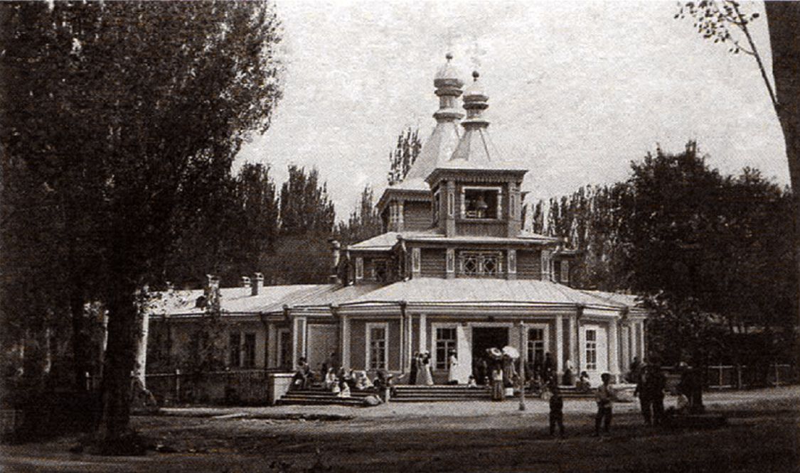 Церковь Успения Пресвятой Богородицы (крестовая) при архиерейском доме, Алматы (Алматы, город, Казахстан). архивная фотография, Крестовая церковь в честь Успения Божией Матери при архиерейском доме