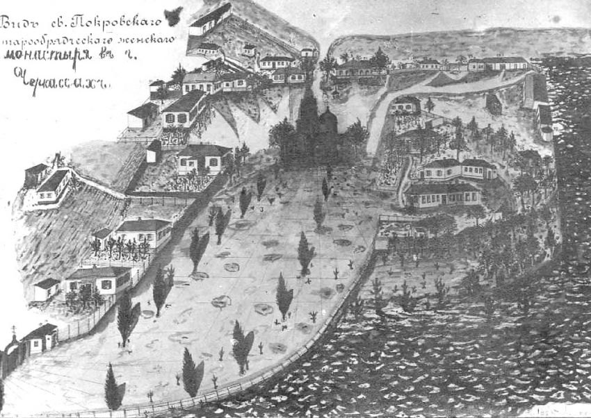Покровский (Успенский) женский монастырь, Черкассы (Черкасский район, Украина, Черкасская область). архивная фотография, Рис. с сайта zhili-byli.at.ua