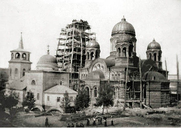 Церковь Троицы Живоначальной (деревянная), Лысьва (Лысьва, город, Пермский край). архивная фотография, Фото конца XIX века
