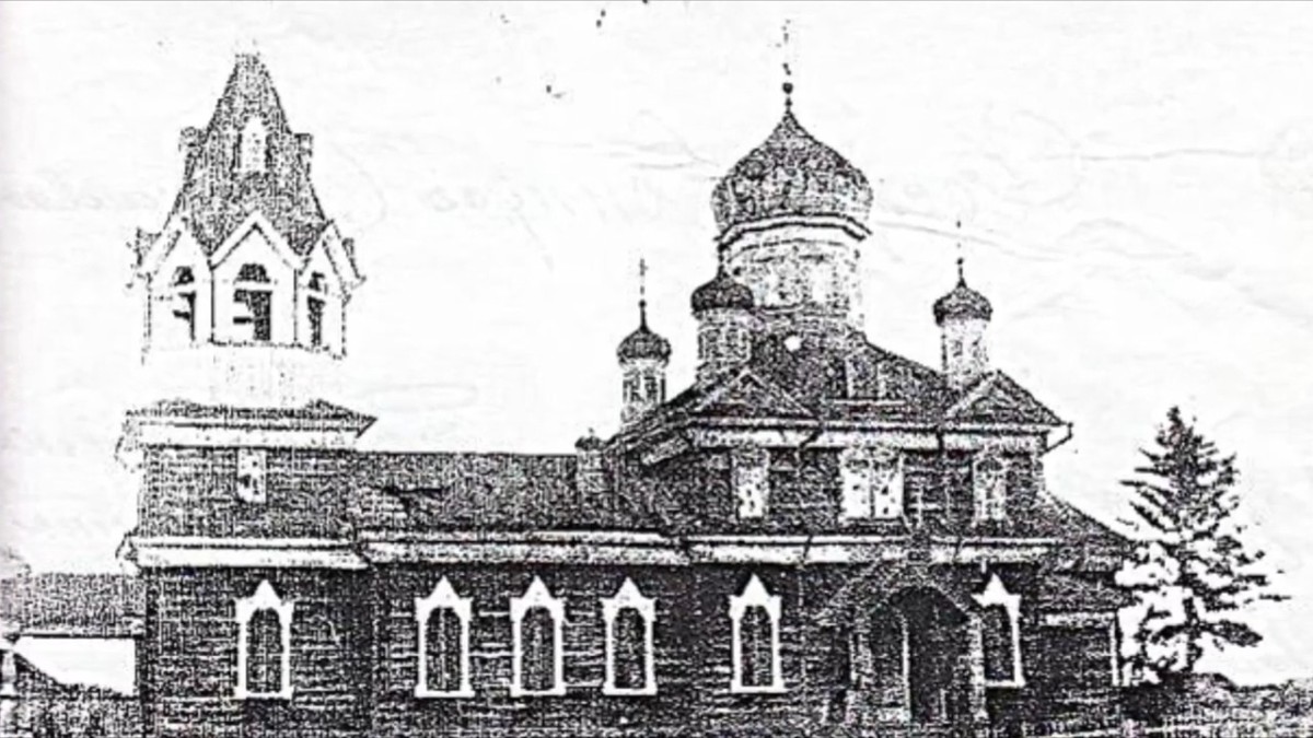 Церковь Иверской иконы Божией Матери, Чилино (Кожевниковский район, Томская область). архивная фотография, Старинное фото с сайта rodinoved.ru