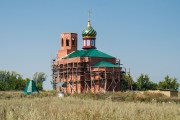 Церковь Троицы Живоначальной (новая), Строительство новой церкви, лето 2013 года<br>, Мещерское, Сердобский район, Пензенская область