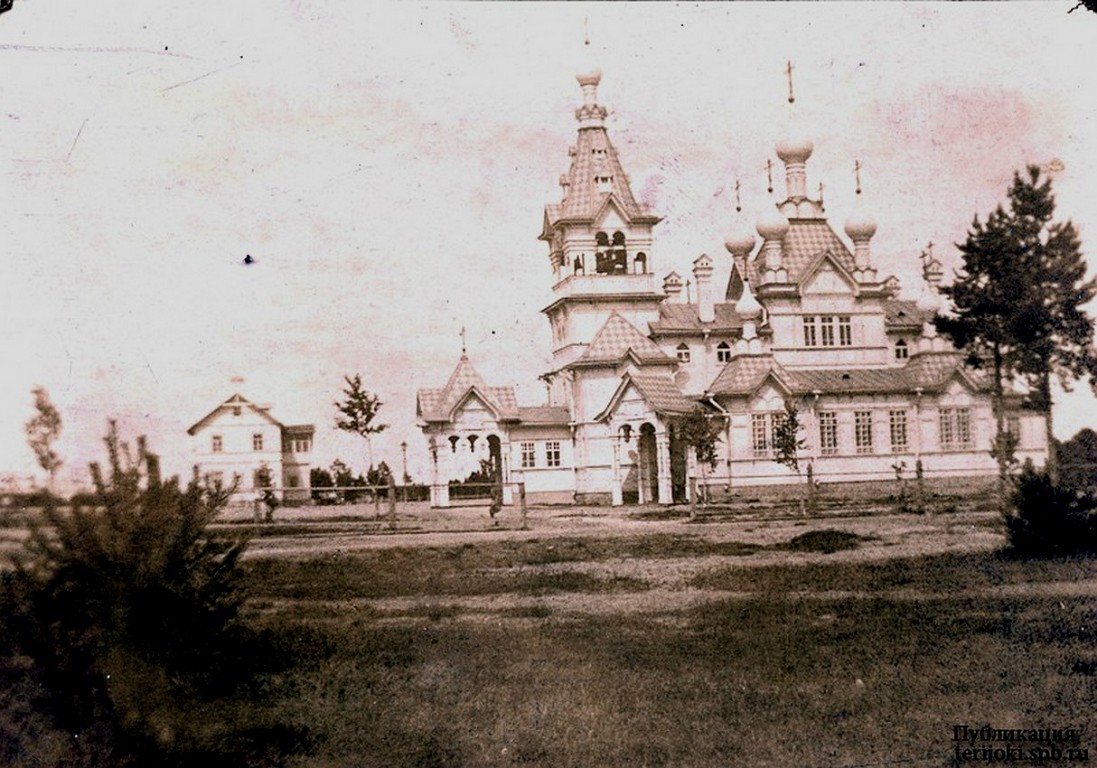 Комарово. Церковь Сошествия Святого Духа  в Келломяках. архивная фотография, из собрания Р. М. Даянова с сайта http://terijoki.spb.ru/ 1910 