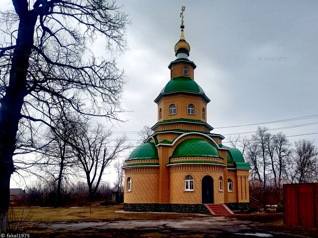 Церковь Космы и Дамиана, Малинино (Хлевенский район, Липецкая область). фасады, Космо-Дамиановская церковь в Малинино. Март 2023