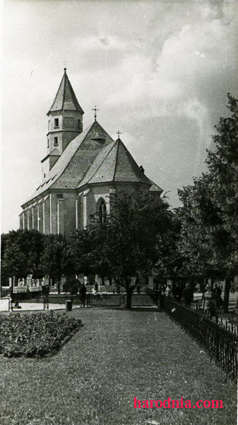 Гродно. Собор Софии, Премудрости Божией. архивная фотография, Фото с сайта http://harodnia.com/be/uczora/pasliavajenny-hrodna/350-50-let-bez-fary-vitovta